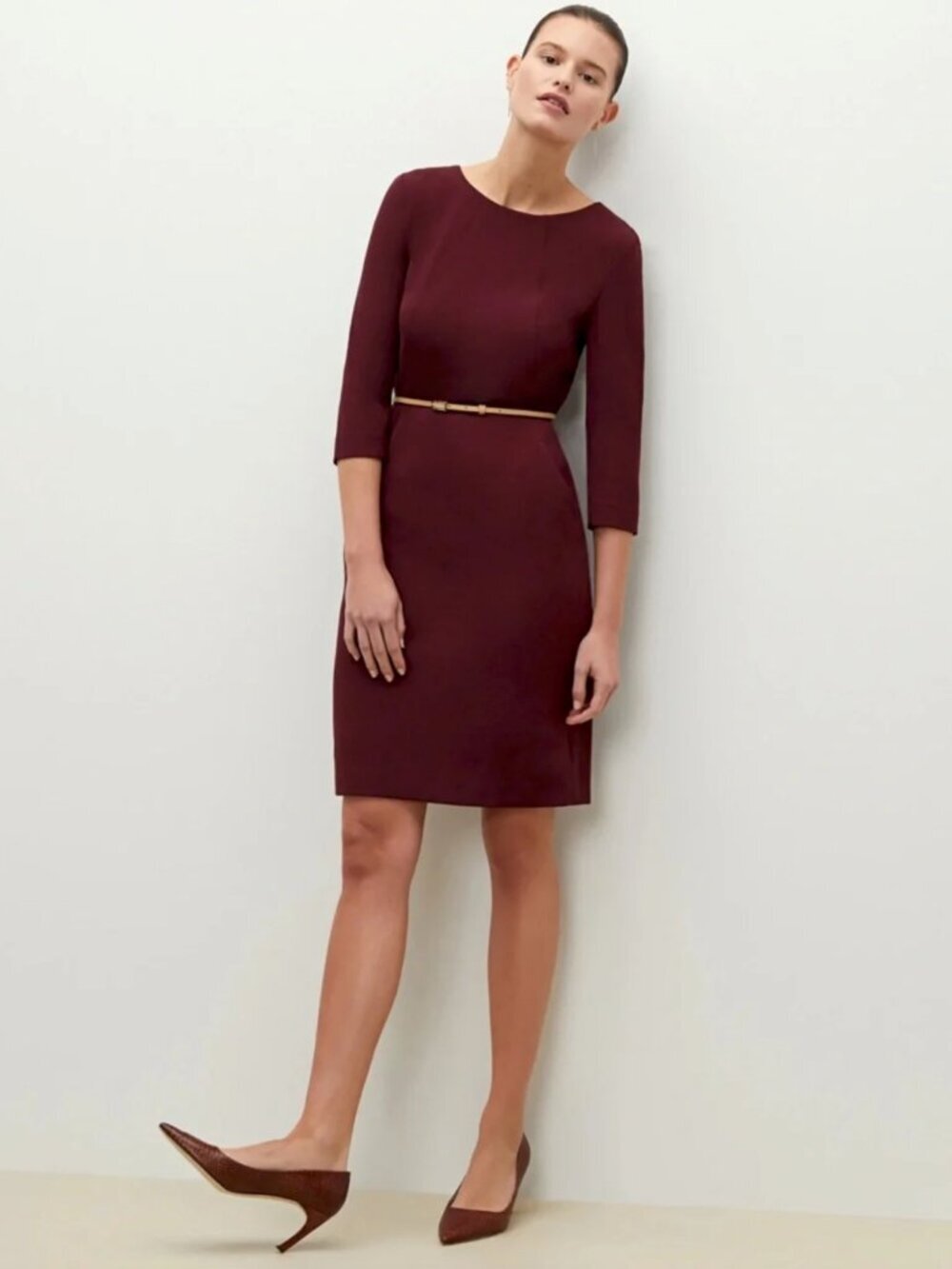 MM Lafleur Etsuko Dress in Burgundy